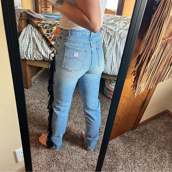 VINTAGE CHRISTIAN AGNELLI WESTERN denim size 2 - Picture 3 of 8